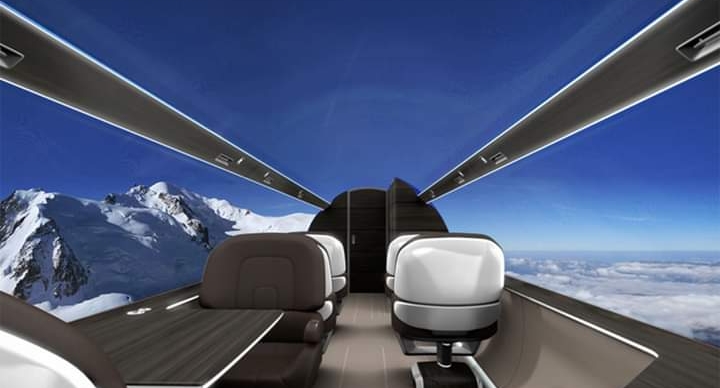 Will the airplane of the future not have windows?